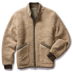 NWT Men's Taylor Stitch The Carson Jacket in Light Khaki Fleece size S
